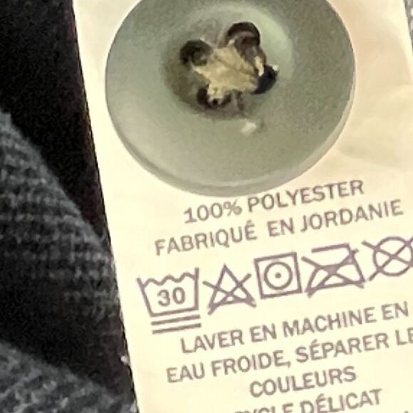 L.L. Bean mens quarter zip fleece pullover sweater Navy Blue Size Small - Picture 10 of 10